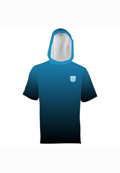 Sublimated Cotton-Touch™ Poly Short Sleeve Hoodie Thumbnail