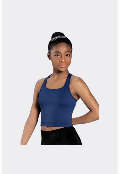 Ladies Wide Racerback Crop Top Thumbnail